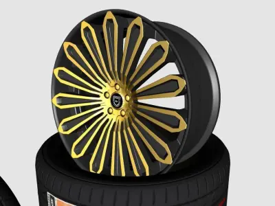 wheels lexani 757 3D model