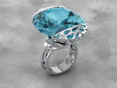 RIBBON RING 3D print model