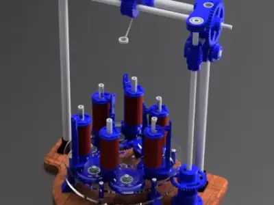 Braiding Machine 3D print model