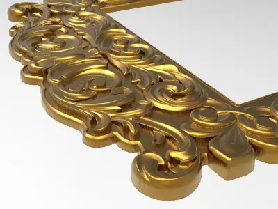 Carved Picture Frame 3D model