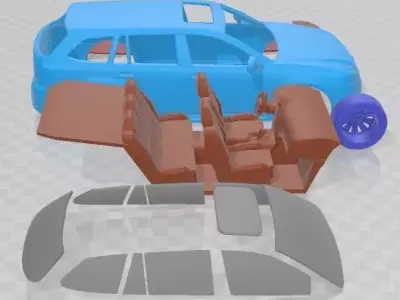 Subaru Legacy Station Wagon JDM 2010 Printable Car 3D print model