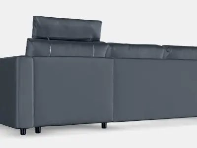 VIMLE 3-seat sofa with chaise longue 9 Low-poly 3D model