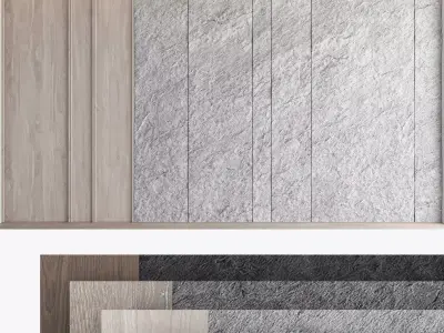 Decorative wall panel set 59 3D model