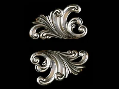 Classic carved 072 3D model