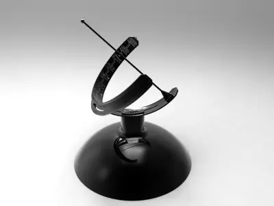 Garden Sun Clock Free 3D model