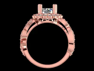 luxury ring 3D print model