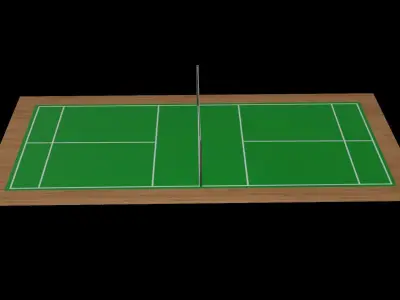 Badminton Court 3D model