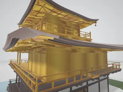 Japanese Buddhism Temple 3D model