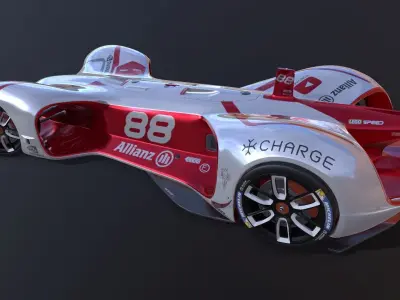 Roborace Formula E car 3D model
