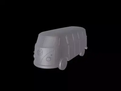 1960 VW MICROBUS 3D print model