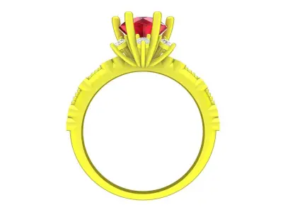A7451 Luxury Diamond Women Fashion Ring 3D Model 3D print model