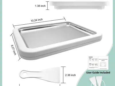 Modern Ice Cream Maker Low-poly 3D model