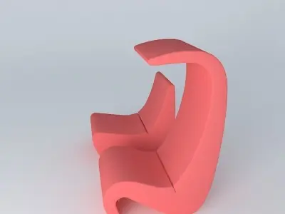 Amoeba Chair - Verner Panton (1970) Free 3D model