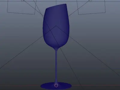 Wineglass wine glass Free 3D model