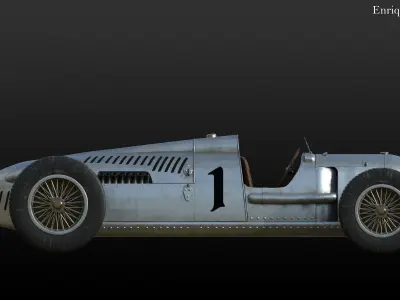 Auto Union Tye D 1936 3D model