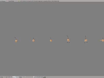 Meerkats meerkat Low-poly 3D model