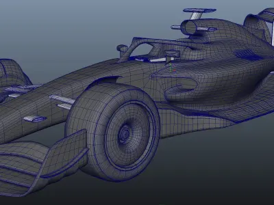 F1 2022 model Low-poly 3D model