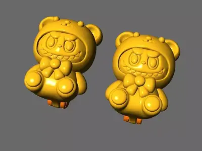 LABUBU EARRINGS CUTE BT001 3D print model