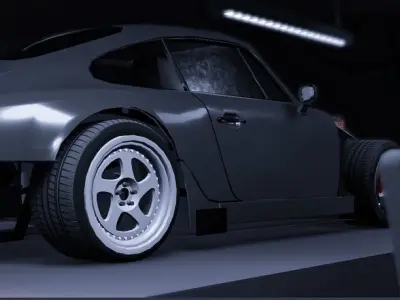 The Kyzas Porsche 911 Un-hinged Remake 3D model