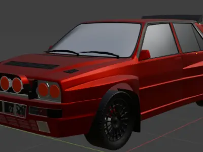 LANCIA 3D model with a large number of polygons 3D model