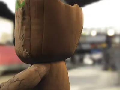 Baby Groot Low-poly 3D model