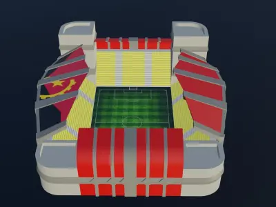 Football Stadium - Angola Low-poly 3D model