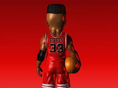 SCOTTIE PIPPEN CHICAGO BULLS BASKETBALL FIGURE NBA 3D print model