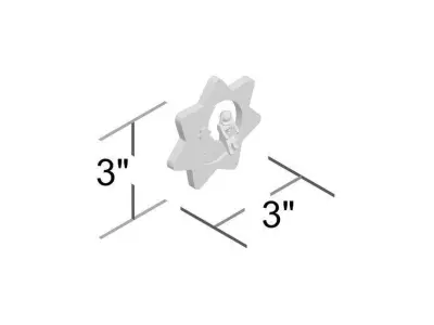 Graupner Angel on Moon in Star Ornament 3D model