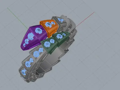 Serpent Ring 54201 3D print model