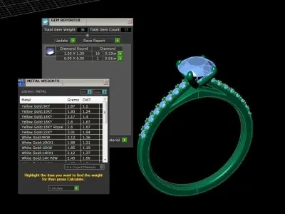 Jewelry Rings NINE RINGS 011 3D print model