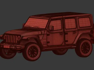 Jeep Wrangler Unlimited Sahara 2018 3D model