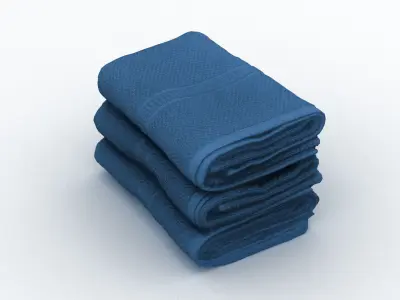 Small Folded Towels 3D model