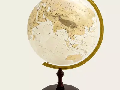 Decorative World Globe 3D model