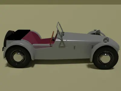Roadster 1 sports car 3D model