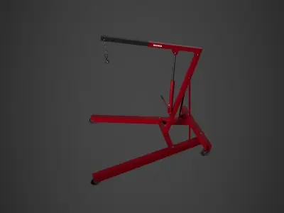 Workshop Crane Low-poly 3D model