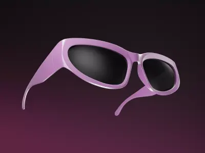 Wrap Sunglasses 3D model