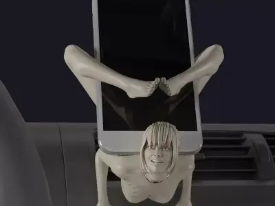 Car phone holder 3D print model