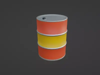 barrel of oil 3D model