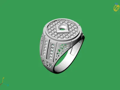 Gents Ring  - STL READY FILES  3D print model