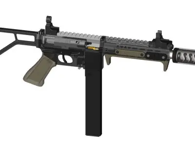 MGS-9 SMG CAD files  3D model