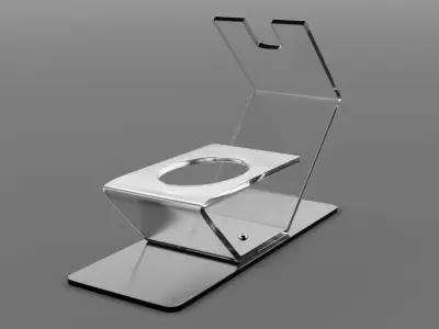 Wine bottle display Low-poly 3D model