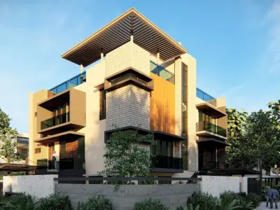 MODERN HOUSE 3D model 4