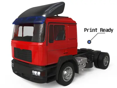 Old Truck F2000 cab 3 version full truck  And TRX6 only cab 3D Model Pack