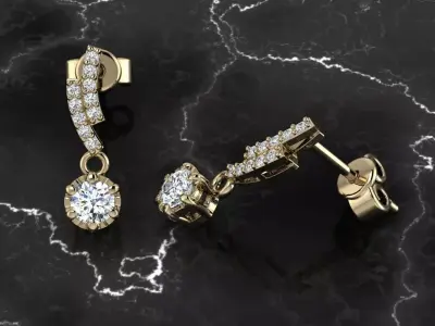 Jewelry Earring 3D print model