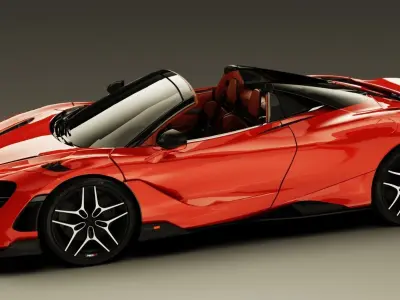 McLaren 765LT Spider 2021 3D model 3D model