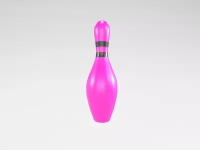 Bowling Pin v1 008 Low-poly 3D model