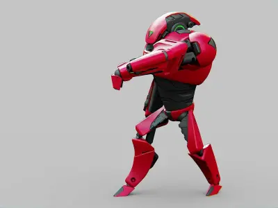 BATTLE DROID AHILOSH  Rigged for Unreal Engine - Unity - MIXAMO 3D model