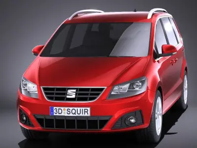 Seat Alhambra 2018 VRAY 3D model