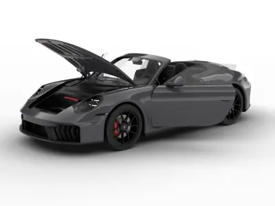 Porsche 911 Carrera GTS Cabrio 2025 HQ 3d model 3D model