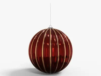 Ornaments Christmas Light Low-poly 3D model